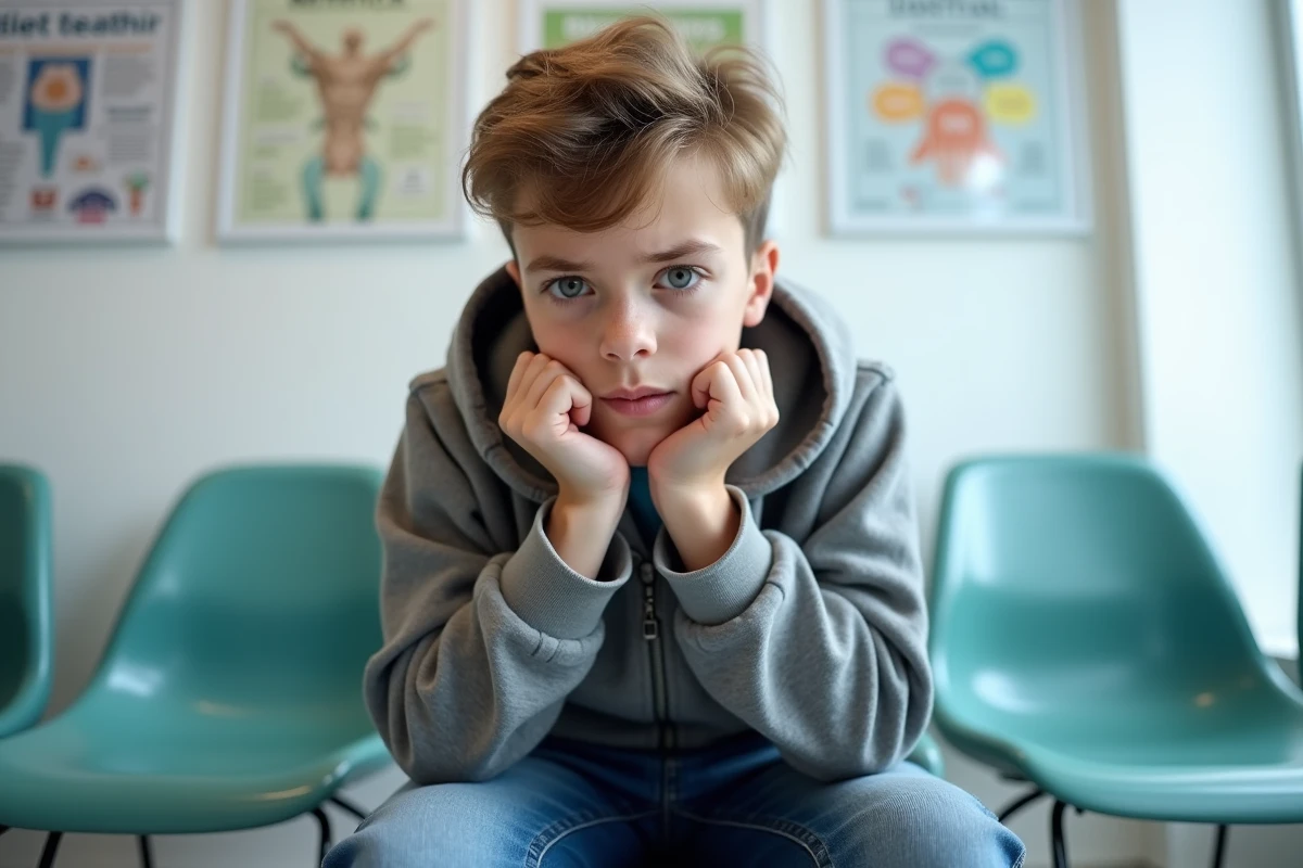 Adolescent dans une salle d